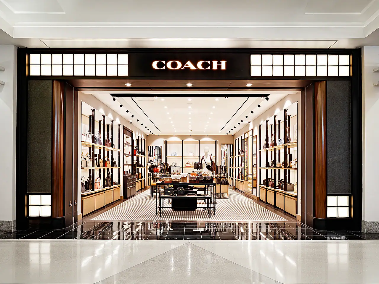 Coach storefront at Philadelphia International Airport